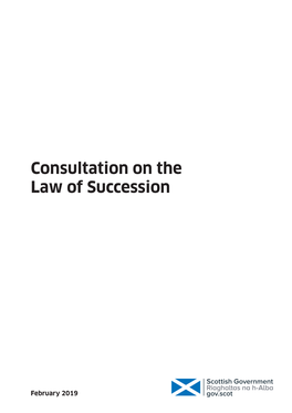 Consultation on the Law of Succession