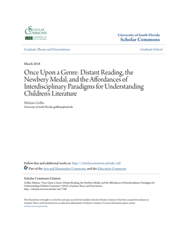 Once Upon a Genre: Distant Reading, the Newbery Medal, and the Affordances of Interdisciplinary Paradigms for Understanding Chil