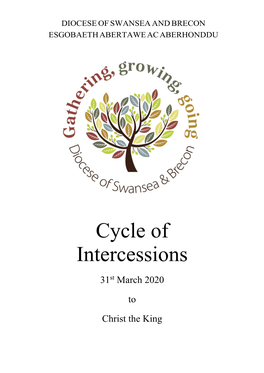 Cycle of Intercessions 31St March 2020 to Christ the King