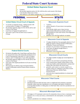 Media Handout: Federal/State Court Systems