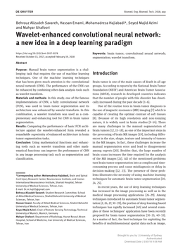 A New Idea in a Deep Learning Paradigm