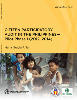 A Citizen Participatory Audits