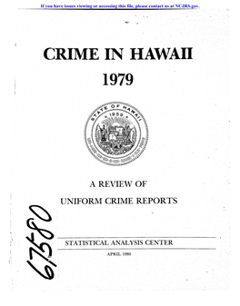 Crime in Hawaii 1979