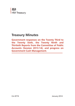 Treasury Minutes