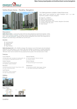 Sobha Dream Acres