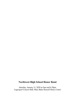 Jan11 Honor Band