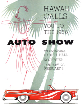 1956 Rochester, NY Auto Show Program