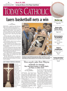 Luers Basketball Nets a Win Batter up Spring Sport Season Begins Pages 10-14 by DON CLEMMER