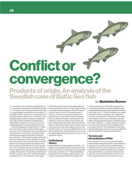 Products of Origin. an Analysis of the Swedish Case of Baltic Sea Fish