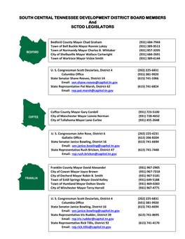 SCTDD Board Members and County Legislators