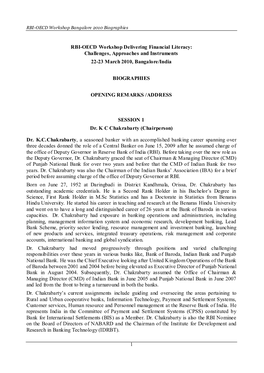 RBI-OECD Workshop Delivering Financial Literacy: Challenges, Approaches and Instruments 22-23 March 2010, Bangalore/India