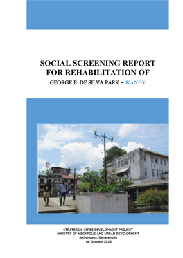 Social Screening-KMC Roof Top and George R De Silva Park