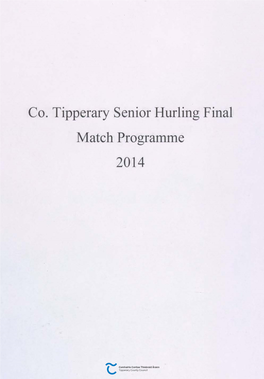 Co. Tipperary Senior Hurling Final Match Programme 2014
