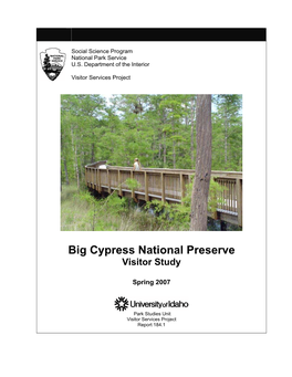 Big Cypress National Preserve Visitor Study