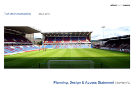Planning, Design & Access Statement | Burnley FC