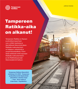 Tampereen Ratikan Verkkosivuilla