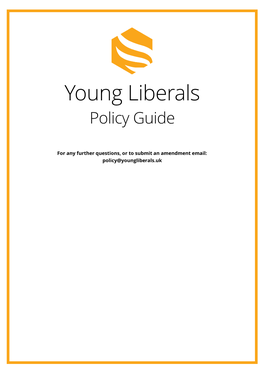 Young Liberals Policy Book