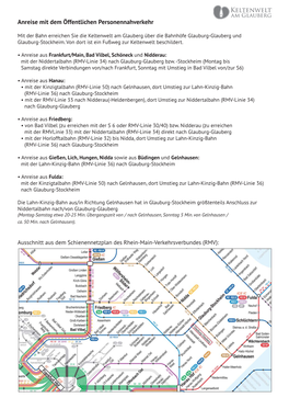 Anreise Mit Dem Öffentlichen Personennahverkehr