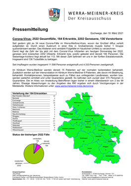 Pressemitteilung Eschwege, Den 18