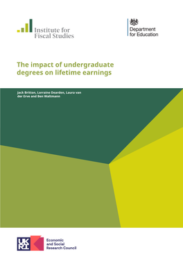 The Impact of Undergraduate Degrees on Lifetime Earnings