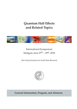 QHE2018 Abstract Book.Pdf