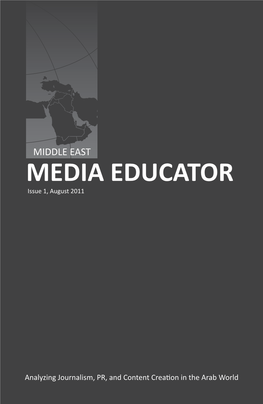 MEDIA EDUCATOR Issue 1, August 2011