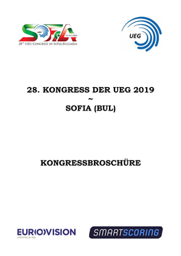 28. Kongress Der Ueg 2019 ~ Sofia (Bul)