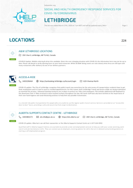 Social and Health Emergency Response Services for Covid-19/Coronavirus