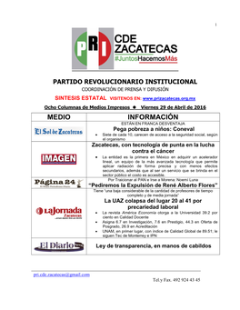 Partido Revolucionario Institucional