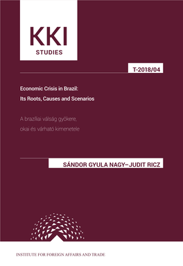 Studies Sándor Gyula Nagy–Judit Ricz T-2018/04