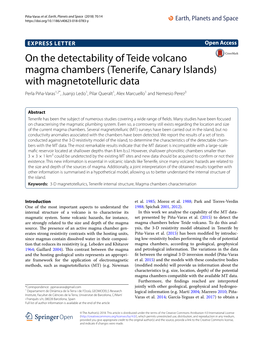 On the Detectability of Teide Volcano Magma