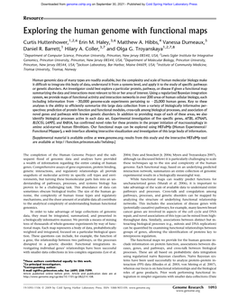 Exploring the Human Genome with Functional Maps