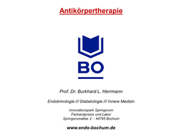 Antikörpertherapie