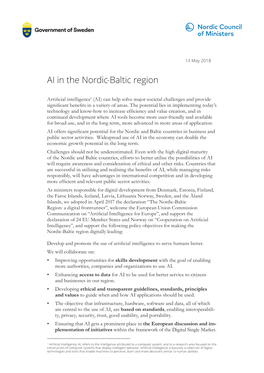 AI in the Nordic-Baltic Region