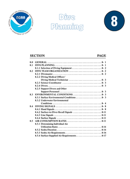 Dive Planning 8