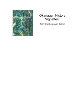 Okanagan History Vignettes: Readings for Adult Literacy Students