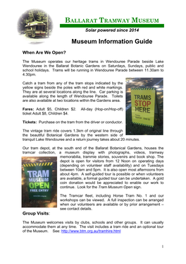 Museum Information Guide