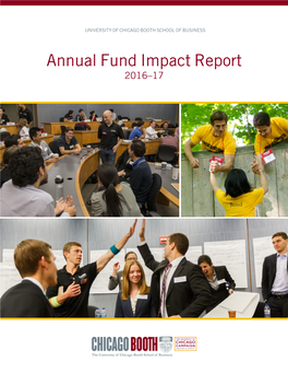 Annual Fund Impact Report 2016–17 Thank You