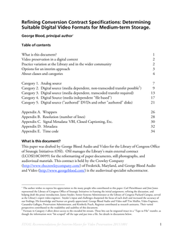 Determining Suitable Digital Video Formats for Medium-Term Storage