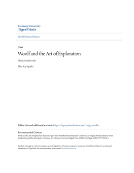 Woolf and the Art of Exploration Helen Southworth