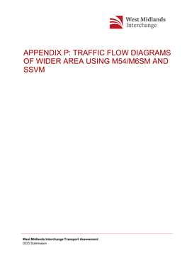 Traffic Flow Diagrams of Wider Area Using M54/M6sm and Ssvm