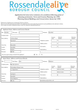 Application Form and in Supporting Documents May Be Published on the Authority’S Website