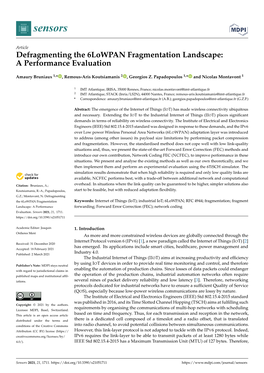 Defragmenting the 6Lowpan Fragmentation Landscape: a Performance Evaluation