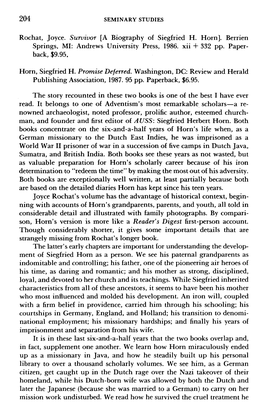 [A Biography of Siegfried H. Horn]. Berrien Springs, MI: Andrews University Press, 1986