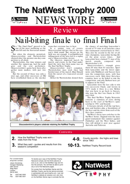 NEWSWIRE Review Nail-Biting Finale to Final Final O “The Final Final” Proved to Be Team That Everyone Has to Beat