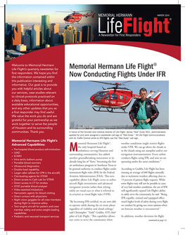 Memorial Hermann Life Flight® Now Conducting Flights Under