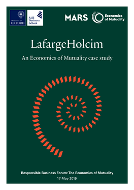 Lafargeholcim an Economics of Mutuality Case Study