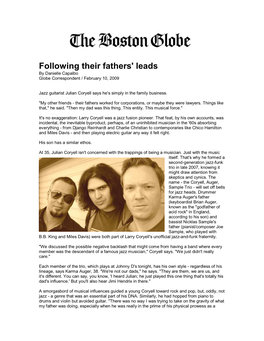 Boston Globe Article