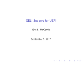 GELI Support for UEFI