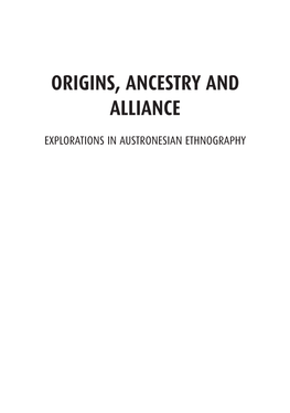 Origins, Ancestry and Alliance